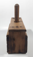 Primitive Antique Wood Butter Press Block