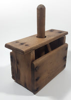 Primitive Antique Wood Butter Press Block