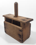 Primitive Antique Wood Butter Press Block