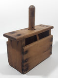 Primitive Antique Wood Butter Press Block