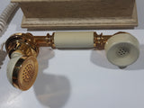 Vintage Northern Telecom French Victorian Style Cherubs Wood Based Rotary Telephone