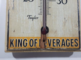 Rare Antique Taylor Drink Dr. Pepper Good For Life King Of Beverages Wood Plaque Thermometer