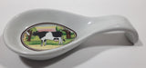 Dairy Cow Themed 6 1/4" Long Ceramic Spoon Rest Holder