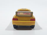 Vintage Majorette Peugeot 405 T 16 Yellow No. 202 with Esso and Michelin Logos 1/60 Scale Die Cast Toy Car Vehicle Made in France