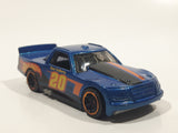 2015 Hot Wheels Race Team Circle Trucker Truck Dark Blue Die Cast Toy Car Vehicle