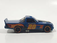 2015 Hot Wheels Race Team Circle Trucker Truck Dark Blue Die Cast Toy Car Vehicle