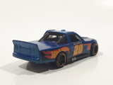 2015 Hot Wheels Race Team Circle Trucker Truck Dark Blue Die Cast Toy Car Vehicle