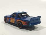 2015 Hot Wheels Race Team Circle Trucker Truck Dark Blue Die Cast Toy Car Vehicle