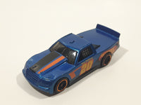 2015 Hot Wheels Race Team Circle Trucker Truck Dark Blue Die Cast Toy Car Vehicle