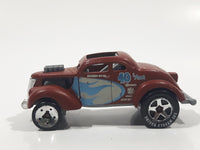 2009 Hot Wheels Racing Pass'n Gasser Flat Brown Die Cast Toy Race Car Vehicle