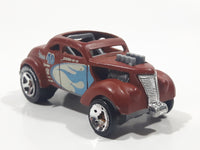 2009 Hot Wheels Racing Pass'n Gasser Flat Brown Die Cast Toy Race Car Vehicle