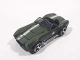 2008 Hot Wheels TEAM: Engine Revealers Shelby Cobra 427 S/C Matte Olive Army Green Die Cast Toy Car Vehicle with Opening Hood