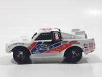 1998 Hot Wheels Bad Mudder Ford Racing Truck White Die Cast Toy Car Vehicle