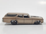 2009 Hot Wheels 1970 Chevrolet Chevelle SS Wagon Gold Die Cast Toy Car Vehicle