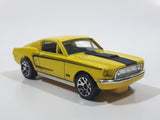 2008 Matchbox '68 Ford Mustang Cobra Jet Yellow Die Cast Toy Muscle Car Vehicle