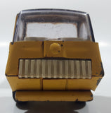 Vintage 1970s Tonka Semi Tractor Truck and Lowboy Trailer Yellow 11 1/4" Long Pressed Steel and Plastic Die Cast Toy Car Vehicle