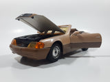 Vintage Majorette Mercedes 500 SL Convertible Brown Toy Car Vehicle with Opening Doors and Hood