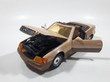Vintage Majorette Mercedes 500 SL Convertible Brown Toy Car Vehicle with Opening Doors and Hood
