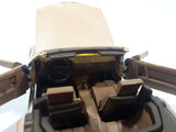 Vintage Majorette Mercedes 500 SL Convertible Brown Toy Car Vehicle with Opening Doors and Hood