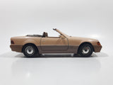 Vintage Majorette Mercedes 500 SL Convertible Brown Toy Car Vehicle with Opening Doors and Hood