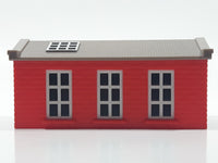 1989 Galoob Micro Machines Train Engine House #1 Red Plastic Building