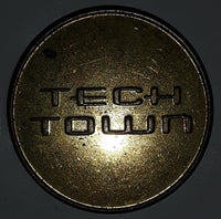 Vintage Famous Players Tech Town Gaming Game Token Metal Coin