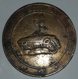 Vintage Joie Chitwood World Champion Dare Devils "May Good Luck Accompany The Bearer" Indian Head Metal Token Coin
