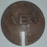 Vintage AEC Wertmarke fur Munzzahler Token Metal Coin