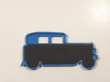 John Fleming Insurance Agency Ltd Blue Classic Car Shaped 1 1/2" x 3 1/4" Rubber Fridge Magnet Burnaby BC