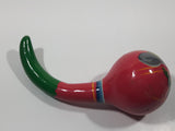 Vintage Hand Painted Paper Mache Maracas Musical Instrument 6" Long