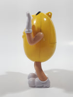 2017 Mars M&M's Yellow Character 4 3/4" Tall Plastic Toy Figure Dispenser