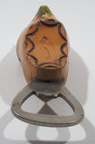 Vintage Holland Dutch Windmill Scene Wood Clog Shoe Metal Bottle Opener