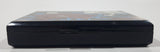 Vintage Japanese Style Hand Painted Flowers Black Plastic Tissue Holder Mirror Compact Box