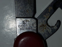 Vintage Victorinox Switzerland Swiss Army Officier Suisse Red Multi Tool Folding Pocket Knife