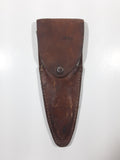 Rare Vintage Solingen Multi Tool Folding Pocket Knife in Brown Leather Holder Made in Germany