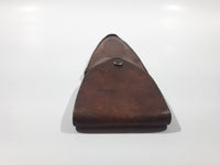 Rare Vintage Solingen Multi Tool Folding Pocket Knife in Brown Leather Holder Made in Germany