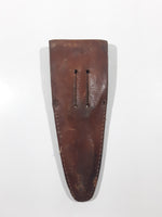 Rare Vintage Solingen Multi Tool Folding Pocket Knife in Brown Leather Holder Made in Germany