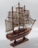 Vintage Bahamas 9" Long Wood Model Ship Boat