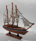 Vintage Bahamas 9" Long Wood Model Ship Boat