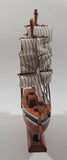 Vintage Bahamas 9" Long Wood Model Ship Boat