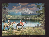 Rare Vintage BA British American Drever's Service  Hardisty Camrose Season's Greetings Jasper National Park Foil Photograph Calendar