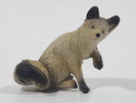 Sitting Fox 1 1/2" Tall Toy Animal Figure Made in Hong Kong