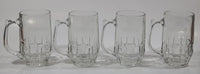 Set of 4 Vintage Moosehead Beer Canadian Lager "Royal Canadian Legion 34" 4 5/8" Tall Glass Beer Mug Cups