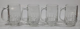 Set of 4 Vintage Moosehead Beer Canadian Lager "Royal Canadian Legion 34" 4 5/8" Tall Glass Beer Mug Cups