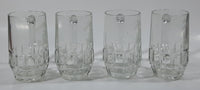 Set of 4 Vintage Moosehead Beer Canadian Lager "Royal Canadian Legion 34" 4 5/8" Tall Glass Beer Mug Cups