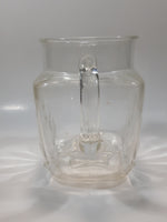 Vintage 1950s Federal Glass Star Base Pattern Water Pitcher Jug 5 1/2" Tall