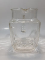 Vintage 1950s Federal Glass Star Base Pattern Water Pitcher Jug 5 1/2" Tall