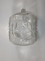 Vintage 1950s Federal Glass Star Base Pattern Water Pitcher Jug 5 1/2" Tall