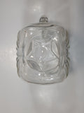 Vintage 1950s Federal Glass Star Base Pattern Water Pitcher Jug 5 1/2" Tall