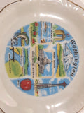 Vintage Washington State Landmarks Mount Rainier Porcelain Tea Cup and Saucer Plate